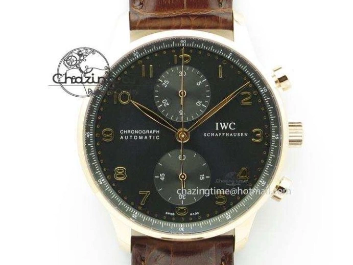 MIROTIME 0107 Thermal Portuguese Real PR Real Annual Calendar IW503501 RG ZF 1:1 Best Edition White Dial on Black Leather Strap A 7150